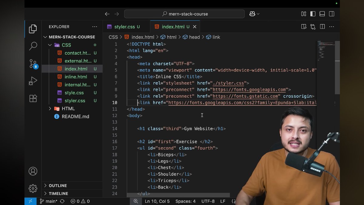Teja_937's tweet image. 🚀 Day 7 of Web Dev Journey 
🔹3 ways to apply CSS: Inline,Internal,External 
🔹Selectors: Element, class, id, grouping
🔹Colors: Keywords, hex, rgb/rgba, hsl/hsla
🔹Fonts: Family, size, weight, style, shorthand

Thanks to @rohit_negi9 Sir! 🙌

#WebDevelopment #CSS #100DaysOfCode