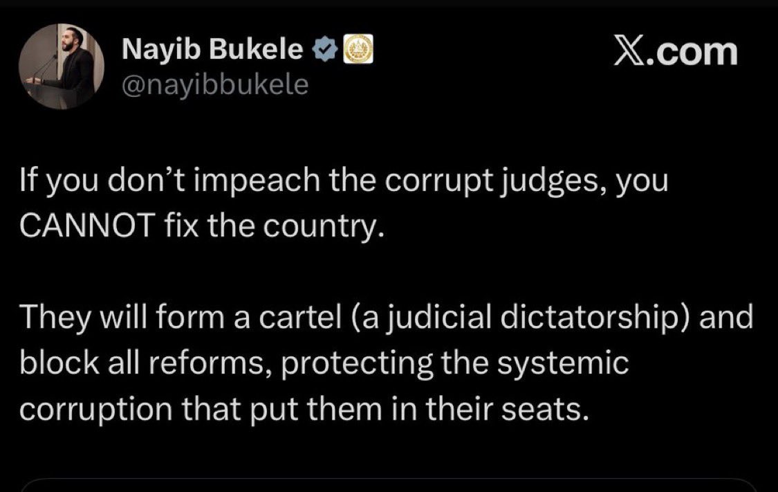 Aku_700's tweet image. Bukele tried to warn us.

He banned Soros from El Salvador, and impeached all the judges that Soros planted there.

If we don&apos;t follow Bukele&apos;s lead, we will lose this country.