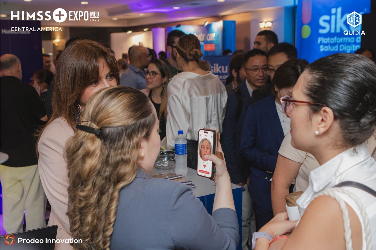 nuralogix's tweet photo. What a week at EXPOMED/HIMSS Central America 2025! 🇨🇷✨ Proud to partner with Quidia AI and Prodeo Innovation in Costa Rica. A huge thanks to Hugo Carranza for showcasing our joint AI innovation work. Read more here: https://t.co/WhE4ZqTif7 #himss https://t.co/DsEDRW0hFY