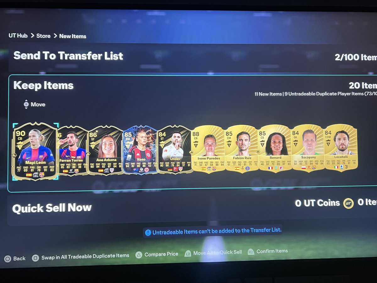 BazRM7's tweet image. I opened the 84x20 packs from the store, my pulls from all😕 anyone got a big pull out of the thunderstruck/black Friday event already? Let me know in the comments ⬇️#eafc #FC26