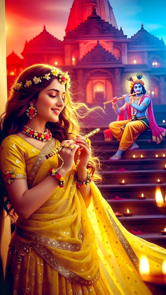 Alpna67364427's tweet image. नज़र कृष्ण की हो तो सारी दुनिया में प्रेम है 
और राधा के लिए सारी दुनिया में कृष्ण हैं ।
जय श्री राधे कृष्णा