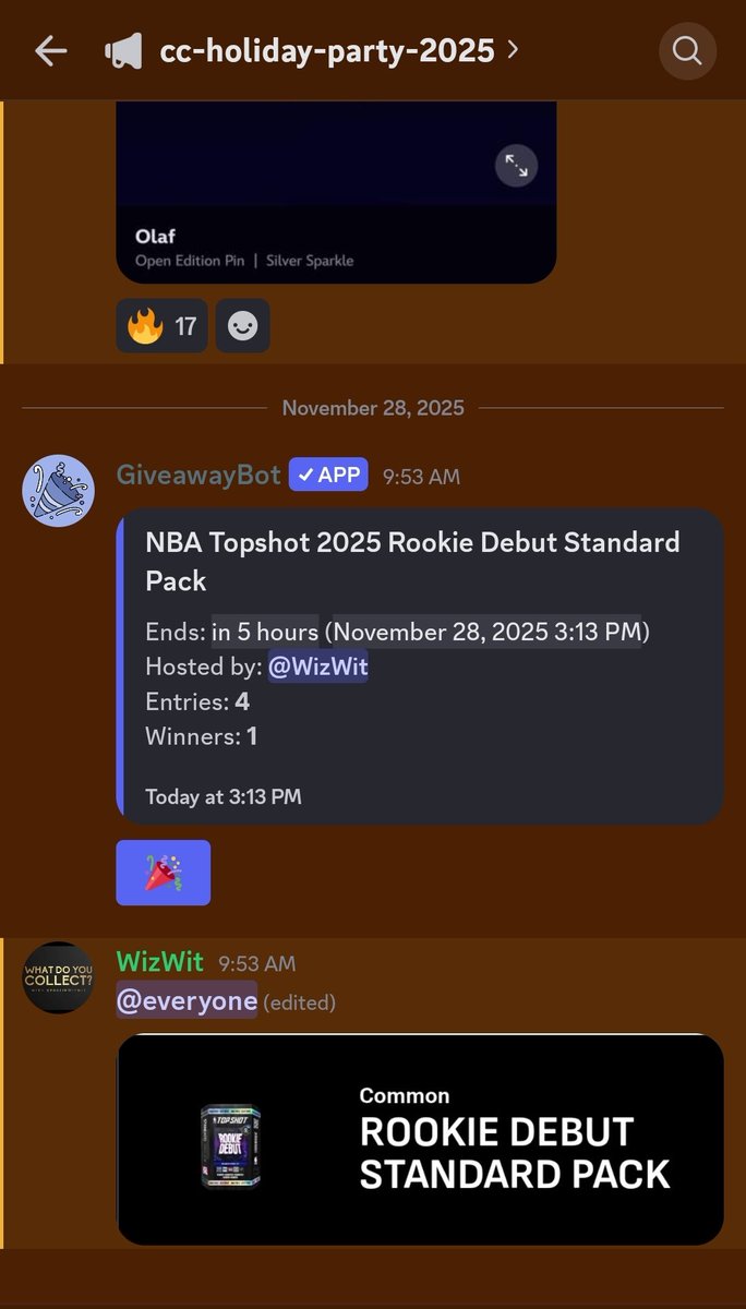 collctn_connctn's tweet photo. Join the Collectin And Connectin discord!
Holiday Party pregame Giveaways friends! 
https://t.co/eq4yExQeYF https://t.co/qULAQTgVbm