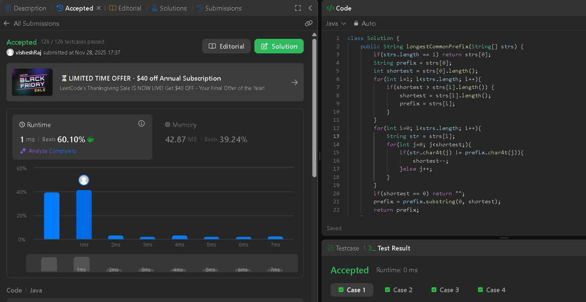 Vishesh_DS's tweet image. Day 105 of #100DaysOfCode

🎯 Solved &quot;2095. Delete the Middle Node of a Linked List&quot;(Easy)
✅ Time complexity is O(n*m).
#leetcode #DSA #Java #CodingJourney #LearnInPublic