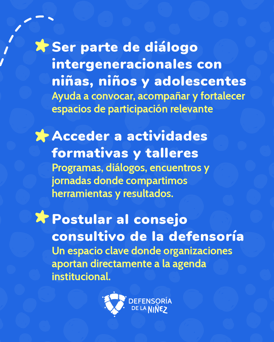 defensorianinez's tweet image. ¿Por qué es importante participar en nuestro Registro de Organizaciones de la Sociedad Civil?

Acá👇🏽 te dejamos algunas de las acciones que realizamos junto a las organizaciones de la sociedad civil.