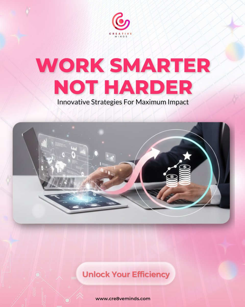 cre8veminds's tweet image. Work smarter, not harder focus on efficiency, clarity, and strategy.
We help brands simplify processes and scale faster.

📩 cre8veminds.com

#WorkSmarter #CreativeMinds #Productivity #DigitalSolutions