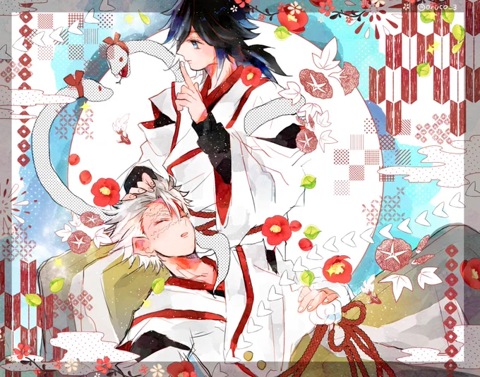 さんお誕生日おめでとう〜っ! 全くと関係ない絵になっちゃったけどのこのお衣装が好きすぎて さねぎゆ
