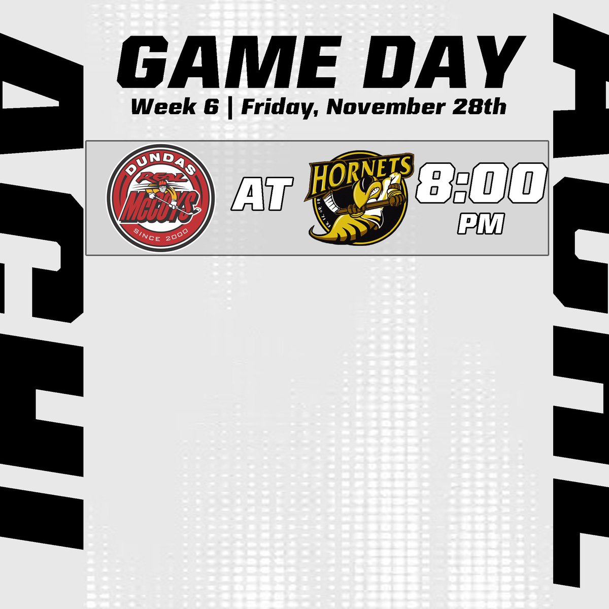 TheACHL1890's tweet photo. 🚨 GAME NIGHT ALERT! 🚨
Get ready for a battle on the ice as the @DundasRealMcCoy roll into town to take on the Cambridge Hornets!
🏒 Puck drops at 8:00 PM — don’t miss a minute of the action!
#achl #allancuphockey #SENIORAAA #hockey #cambridge #dundasont https://t.co/eMY6wAh5Bs