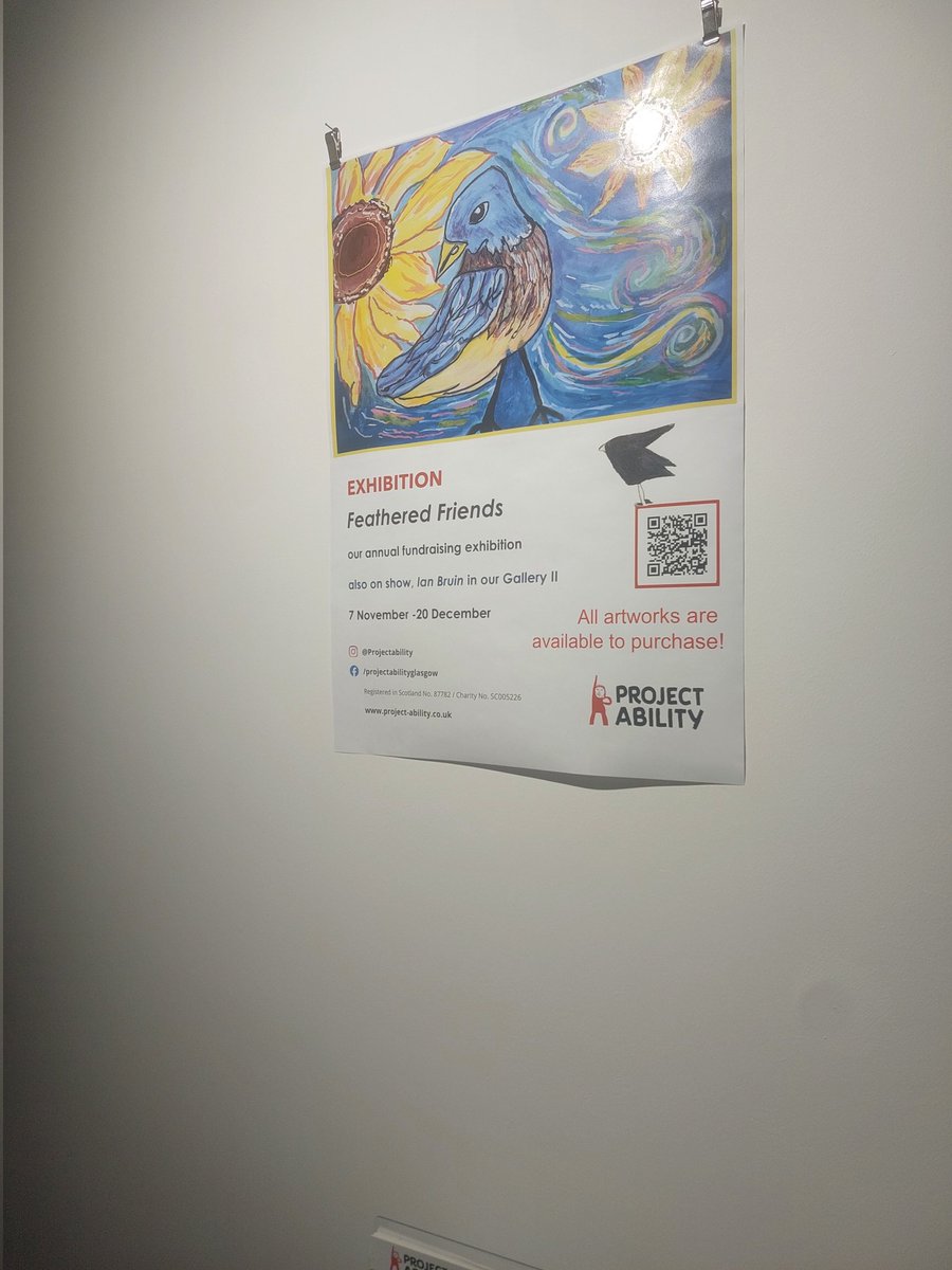 AarchivesDc's tweet image. Head over to #trongate103 and #projectability for a Christmas gift and see #featheredfriends Christmas show 2025 #glasgowartists #all4inclusion