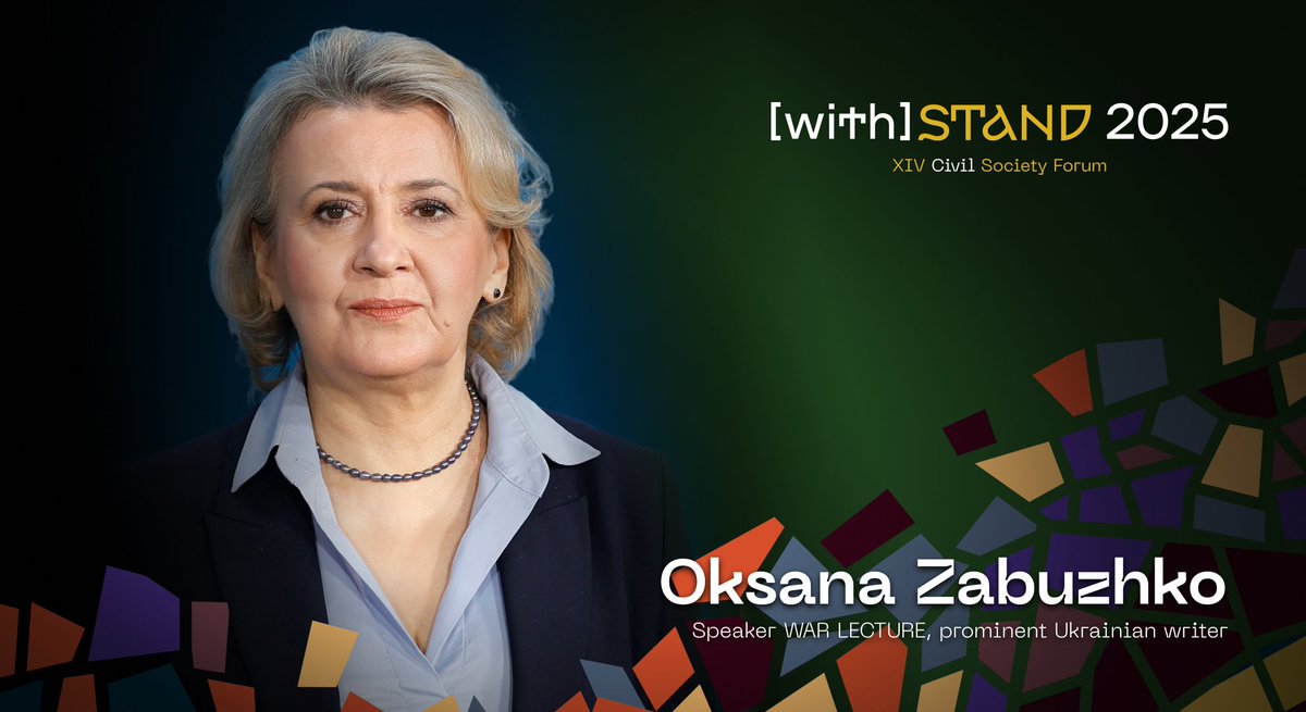 On 5 December, at the XIV Civil Society Forum, <a href="/o_zabuzhko/">Оксана Забужко</a> will give a lecture on Rewriting Grand Narratives: On the Power of Words, or How We Should Speak About Our War. More: ednn.link/Oj3whH