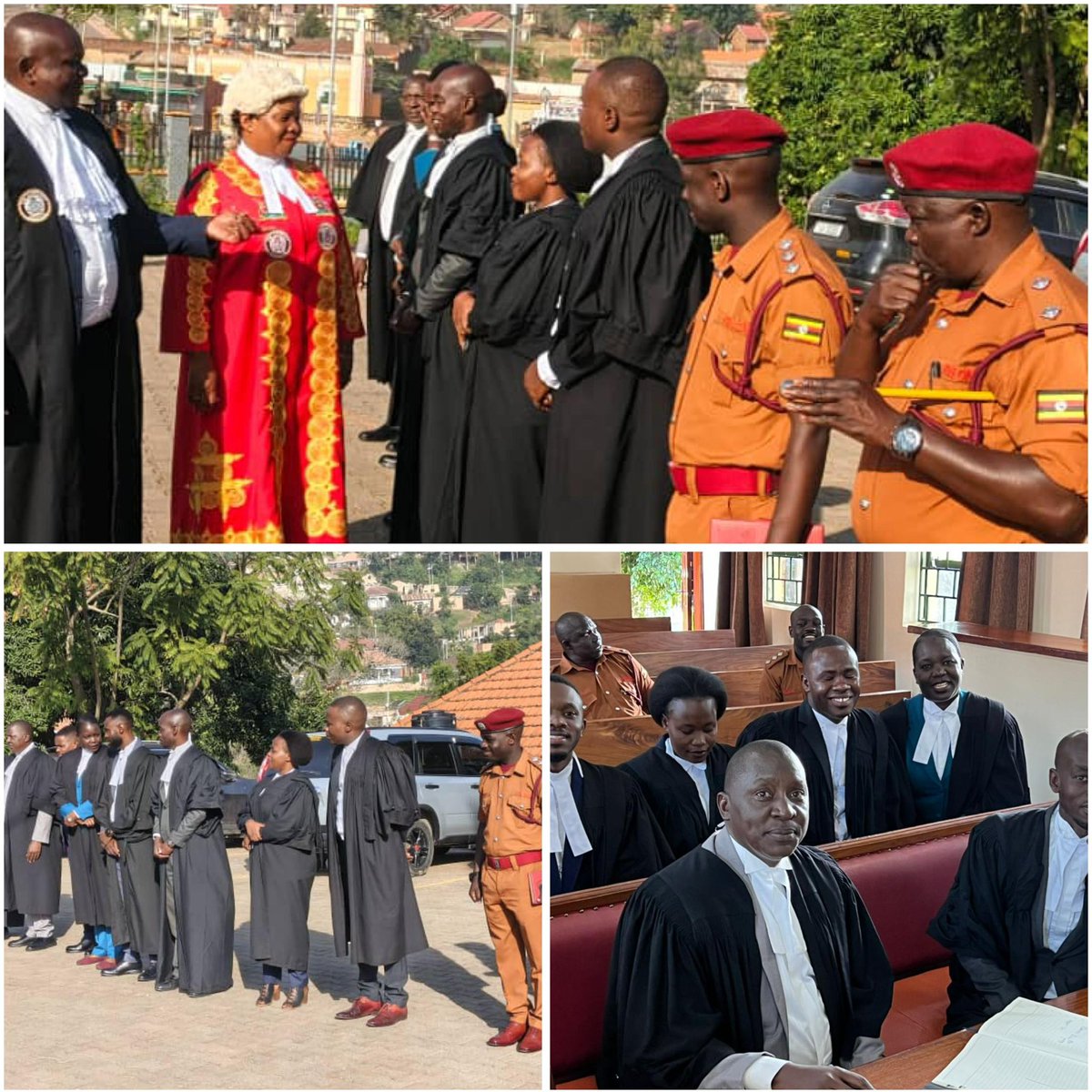 JudiciaryUG's tweet photo. A new criminal session has commenced at the Mubende High Court, presided over by Lady Justice Dr. Ginamia Melody Ngwatu. The session opened yesterday, beginning with an inspection of a Guard of Honour before the Judge proceeded to chair a pre-session meeting.

At that meeting, Justice Dr. Ginamia urged all stakeholders to work collaboratively to ensure that cases are handled efficiently and expeditiously. She emphasised the need to summon only relevant witnesses and to strictly observe time in order to attend to all cases scheduled on the cause list.

The Judge explained that the cause list for the session was generated based on the Court Case Administration System (CCAS) and the prisons’ ageing list, ensuring that the oldest cases are prioritised for disposal. She further encouraged the increased use of plea bargaining as an effective tool to maximize the allocated session time and reduce case backlog.

The pre-session meeting, moderated by HW Kinobe Rogers, the Deputy Registrar of Mubende High Court, drew participation from key justice actors. These included state attorneys led by Mr. Amuza Muzige, the Resident Chief State Attorney for Mubende, prison authorities, lawyers on state brief, and court assessors, among others.

According to the Deputy Registrar, a total of 63 cases have been lined up for hearing during this session. Aggravated Defilement constitutes the majority of the offences, followed by Aggravated Robbery, Murder, Rape, and other related offences