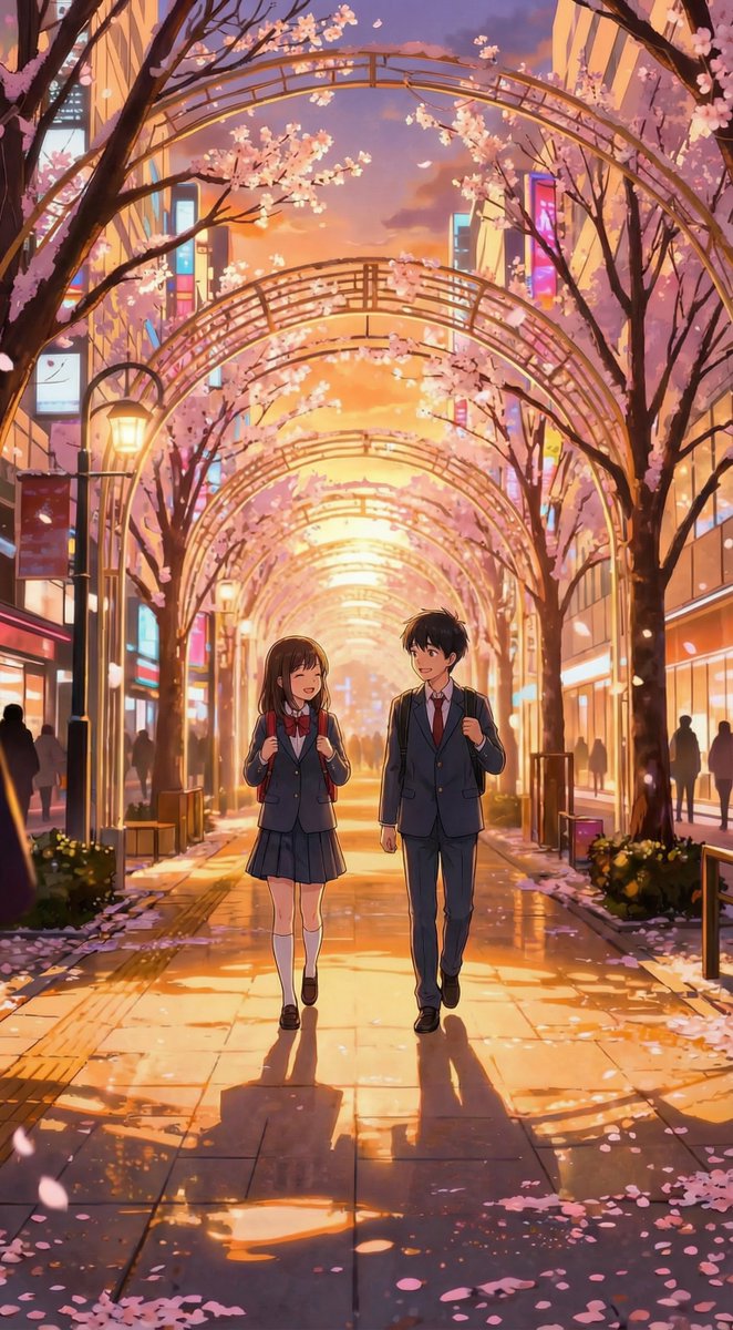 Mammoth02Z's tweet image. 締切１時間前に制作開始💨
ぎりセーフ😅

画像1を元に、#AnimonAI で「男女が小学生の頃の二人、夕暮れを歩くシーン（春）」の様にして春夏秋の画像をNBPで作成→動画化して、#Canva Pro で編集

AnimonはStudioプランで、生成回数無制限だから、同時に複数作業が出来て、短時間でも作成できました👍