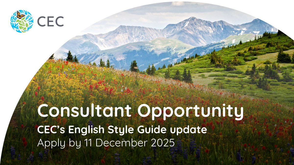 CECweb's tweet image. 🚀 The CEC is looking for 3 #Consultants to review and update the CEC’s English, French and Spanish Style Guides. 🇨🇦🇲🇽🇺🇸

🎯 Apply by 11 December!

👉cec.org/about/secretar…
