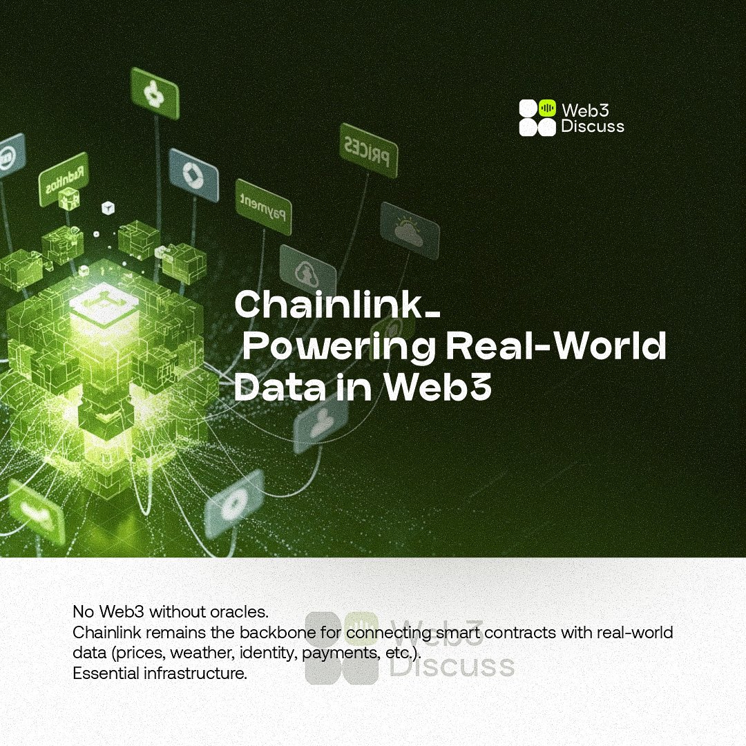 Web3Discuss's tweet image. There was a time when smart contracts were seen as the future, until people realized they couldn’t talk to the outside world.

You could write the most brilliant contract on Ethereum, but it wouldn’t know the weather in different place, the price of ETH, or the final score of a…