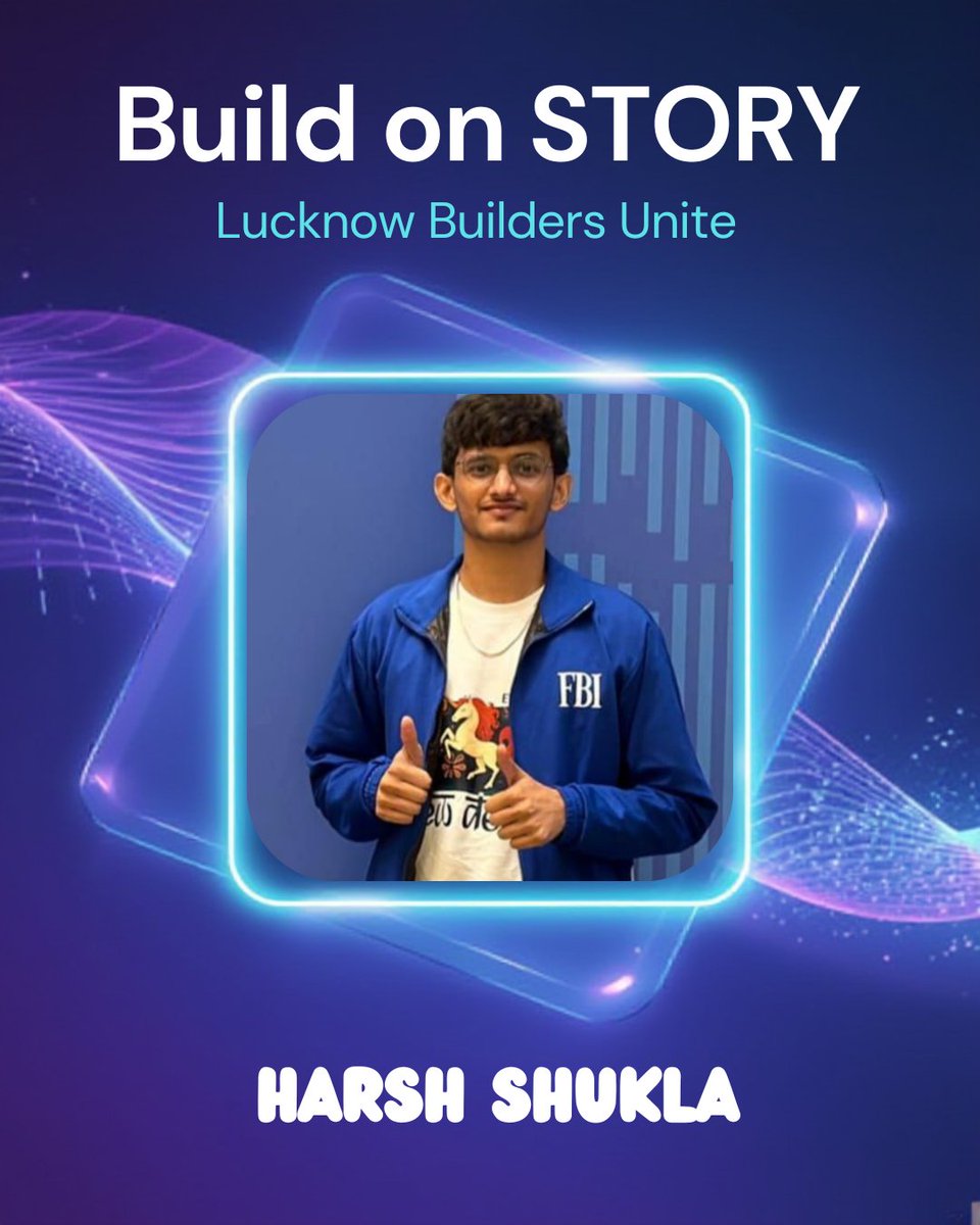 Lucknow_DAO's tweet image. Introducing our speaker for Build on STORY: Lucknow Builders Unite!

They’ll be sharing insights on the future of programmable IP and how builders can create, license &amp;amp; scale on-chain using Story Protocol the world’s IP blockchain.