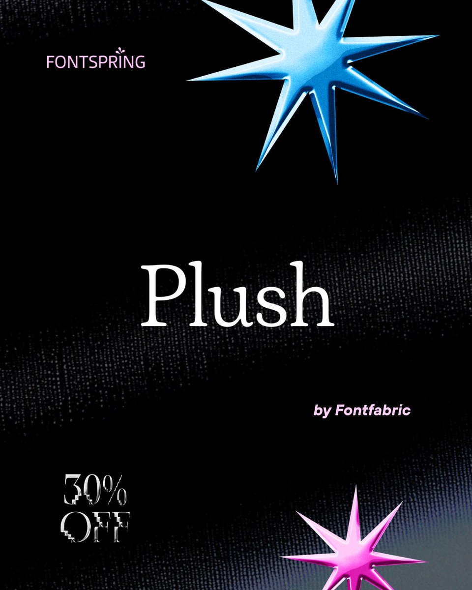 fontspring's tweet image. 🎉 Font of the Week: Fontfabric — 30% Off All Fonts! 🎉 Say hello to sleek, modern type from Fontfabric — a world-renowned digital type foundry founded in 2008 in Sofia, Bulgaria.

👉 What’s the deal: All Fontfabric fonts are 30% off now through the sale — a perfect time to snap…