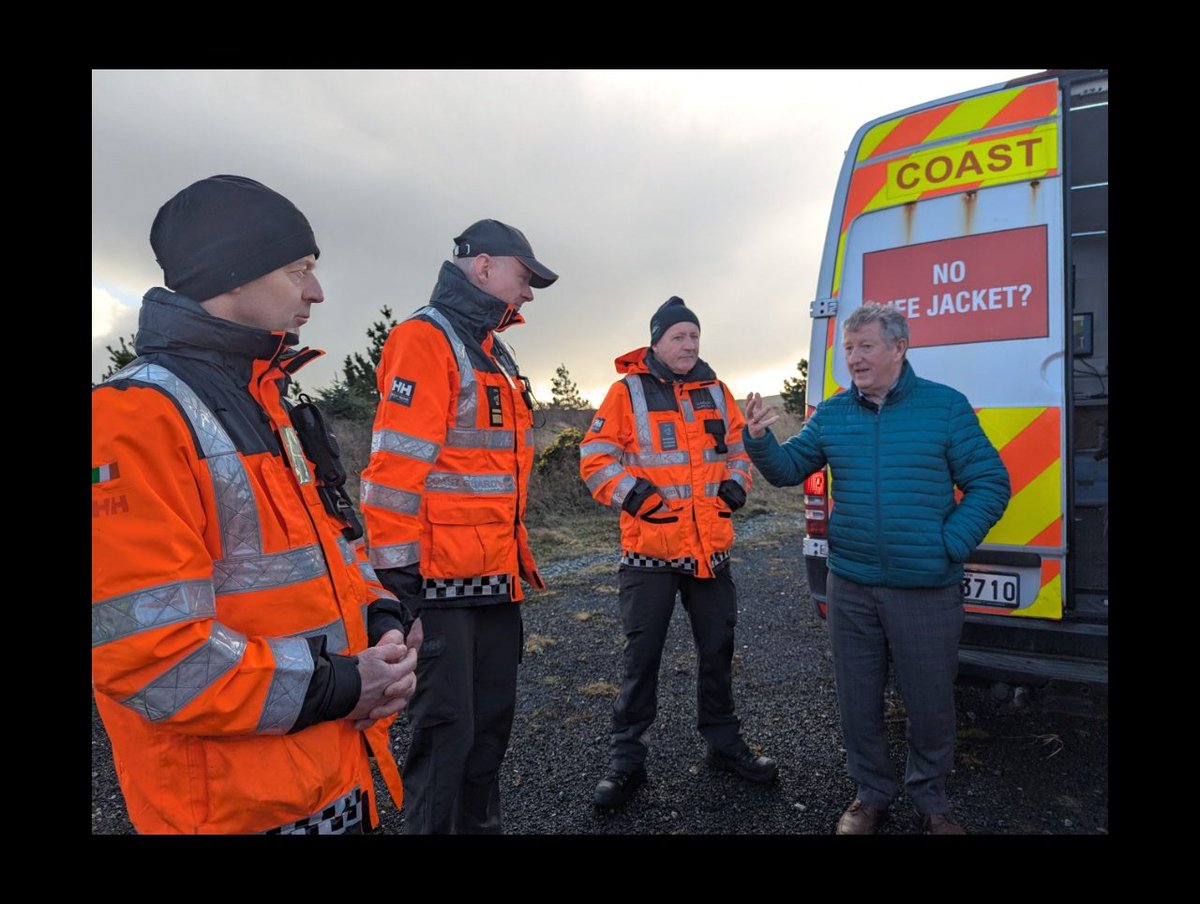 ClegganG's tweet photo. This morning Cleggan Coast Guard welcomed Minister for State for the Coast Guard, Seán Canney TD, on a site visit to Cleggan. There was a great turnout and  we are very grateful to the Minister for giving his time to meet the team. 👍
@IrishCoastGuard @SeanCanney https://t.co/yYhPYapdRc