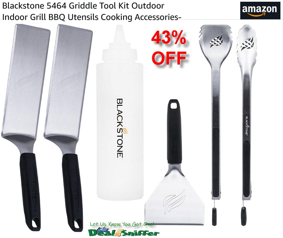 dealsniffer's tweet image. 👨‍🍳 43% OFF Blackstone 5464 Griddle Tool Kit 😋
amzn.to/3KuMHYC 🔗