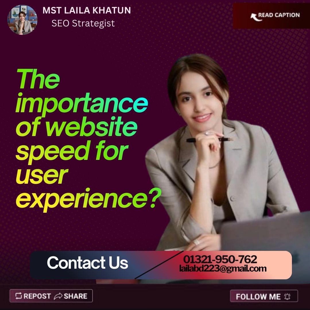 623lailaKhatun's tweet image. The importance of website speed for user experience?

#UserExperience #WebPerformance #CustomerCentric #Tech #DigitalStrategy #UX