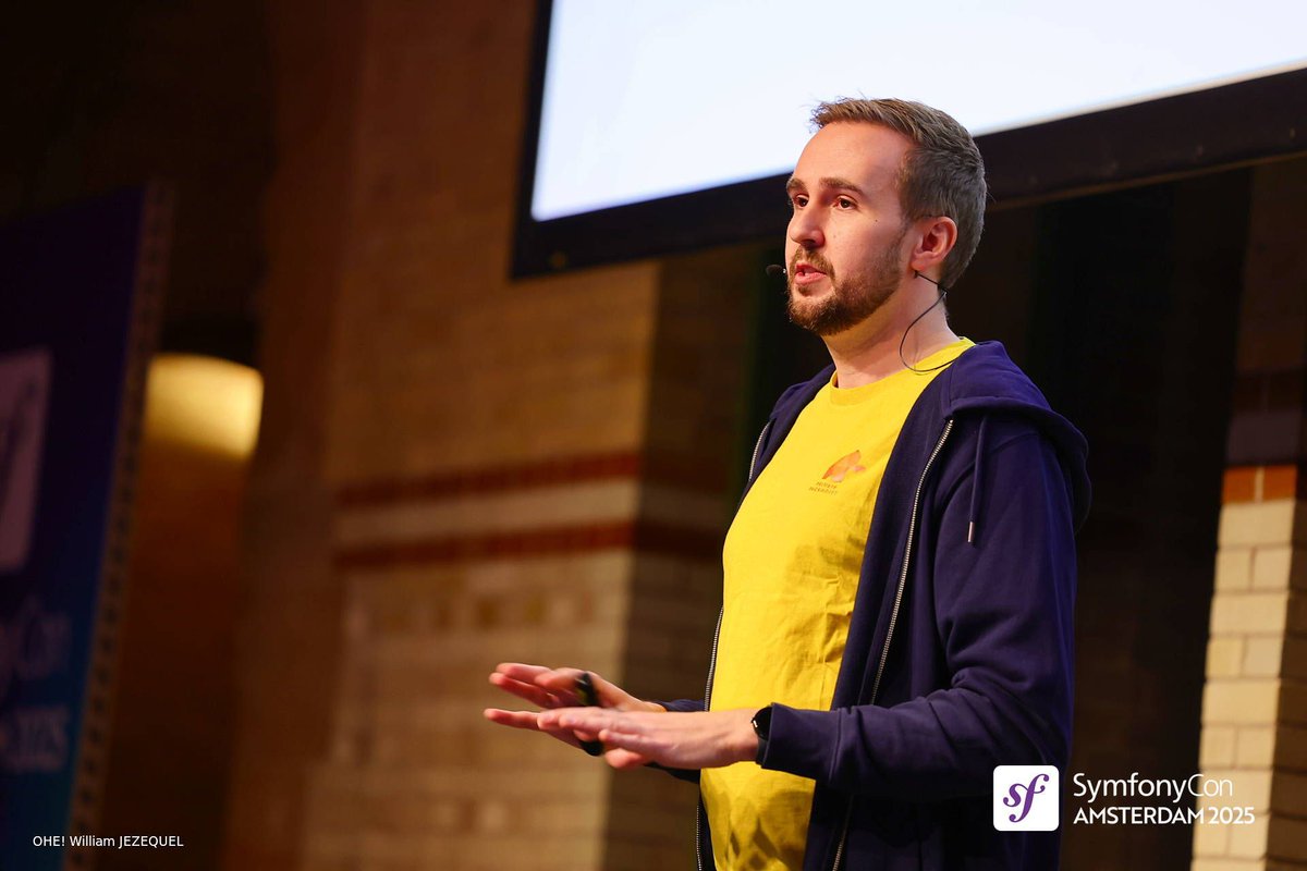 symfonycon's tweet image. 🔒Just on stage: Nils Adermann (@naderman) with &quot;Package Manager Security in 2025: What&apos;s Next?”

At #SymfonyCon Amsterdam 2025, Nils took us into Composer &amp;amp; Packagist security, emerging standards, and how to stay safe from supply chain attacks!!! 💻🛡️🔥💜

#Symfony #PHP