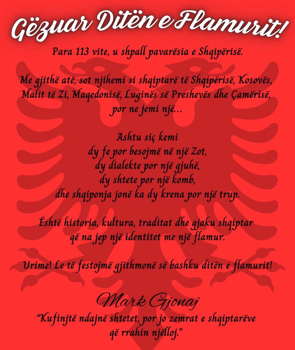 Happy Albanian Independence Day! 🇦🇱 🇺🇸 The Albanian community extensively represented in #MorrisPark and NYC honors today 113 years of Albanian independence.
“A day that unites Albanians from Albania, Kosova, North Macedonia, Montenegro, Presheva Valley, Çamëria, and across the