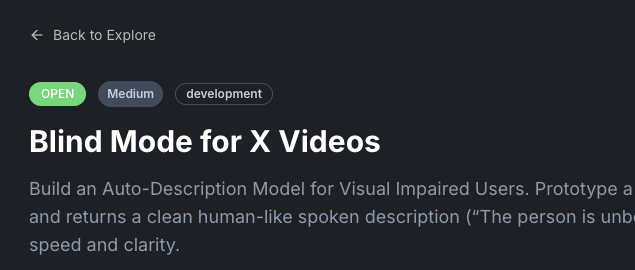 shaftfinance's tweet image. Today is a great day to post any AI app idea that could create real-world impact 🌎

We&apos;re picking 4 bounties to fund in December! 

Post it for free, and let the community do the rest 👇
bounties.shaft.finance