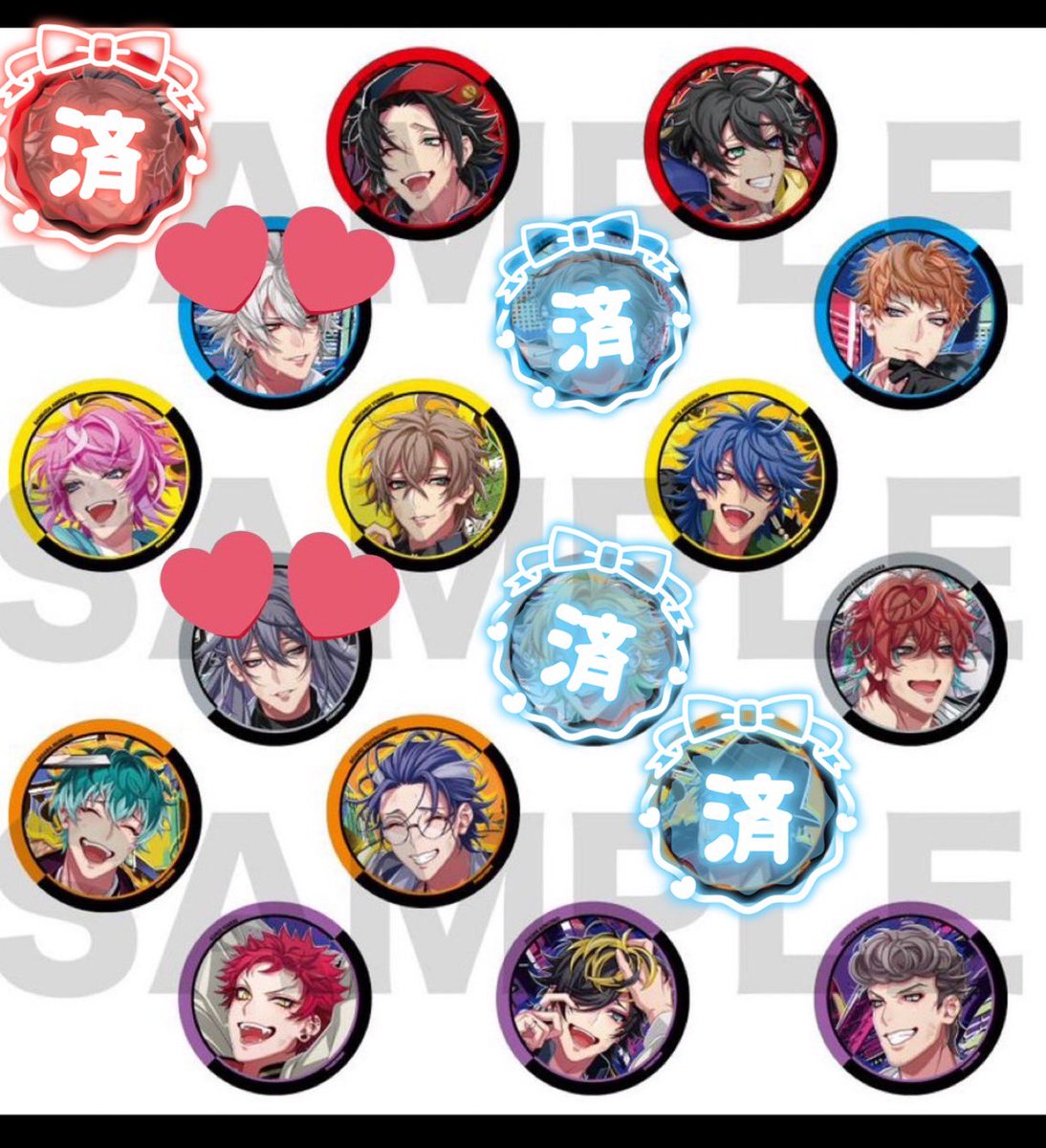 譲渡・交換】ヒプマイ ヒプムビ リバイバル 缶バッジ 譲→二郎 三郎 理