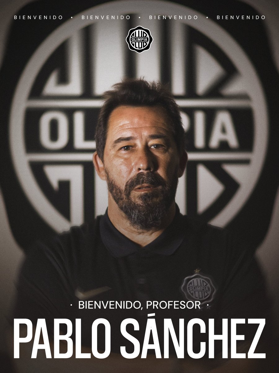 elClubOlimpia's tweet image. Un nuevo proceso y el objetivo de siempre, poner a Olimpia en lo más alto.

Pablo Sánchez asume la dirección técnica del plantel principal para la temporada 2026.

¡𝐁𝐢𝐞𝐧𝐯𝐞𝐧𝐢𝐝𝐨 𝐚𝐥 𝐑𝐞𝐲 𝐝𝐞 𝐂𝐨𝐩𝐚𝐬, 𝐏𝐫𝐨𝐟𝐞𝐬𝐨𝐫!

🤍🖤🤍