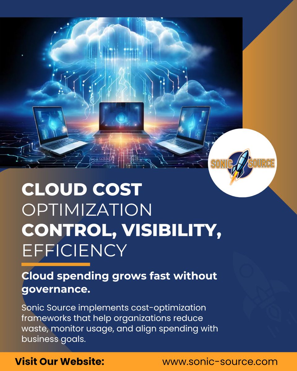 SourceSoni25436's tweet image. Cloud growth should never mean cloud waste.
Sonic Source delivers cost governance and optimization strategies that give you visibility, operational control, and long-term savings across every cloud environment.
Smart cloud. Smart spending.
.
.
.
.
#sonicsource #cloudoptimization