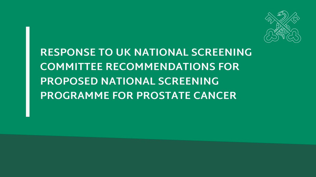 BAUSurology's tweet image. The UK National Screening Committee has published their recommendation around a proposed national screening programme for those at risk of #ProstateCancer.

BAUS, along with other stakeholders, have today issued a unified response.

⏩Read more: baus.org.uk/professionals/…