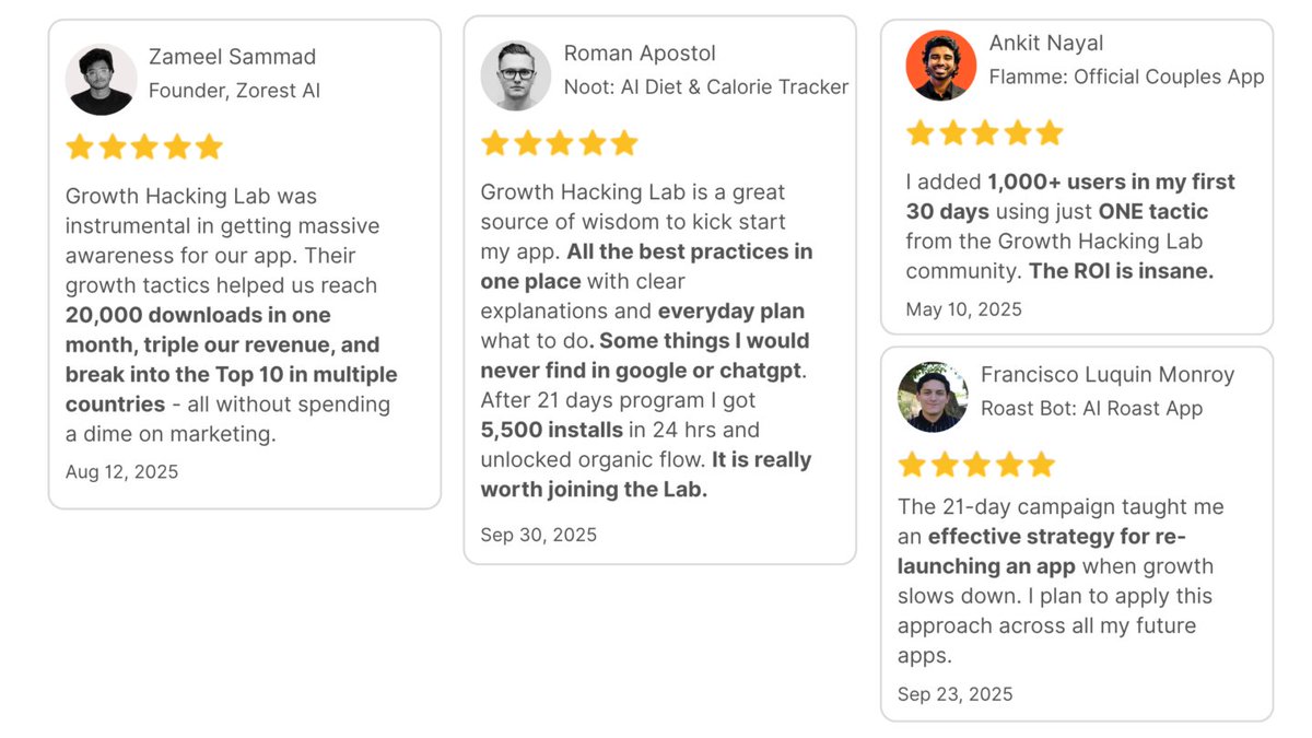 thousif_maker's tweet image. And you won’t be alone.

You’ll join 100+ iOS founders from 20+ countries, building everything from calorie trackers to dating apps.