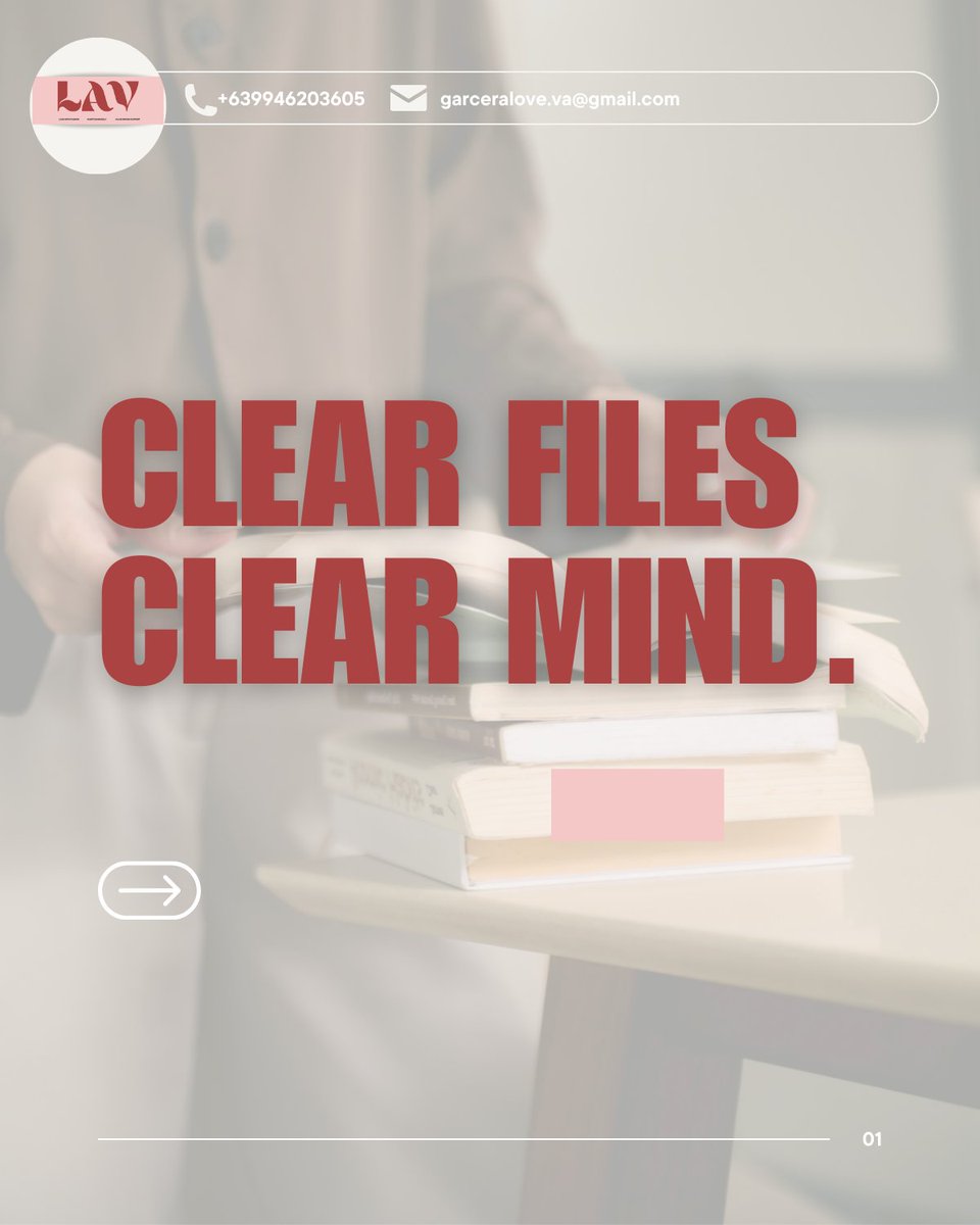 graceralove_va's tweet image. 🗂️✨ Clear Files = Clear Minds
🚀 Don’t let digital chaos drain your energy—take control today.

DM for a clean-up session.
#DigitalDeclutter #OrganizedSystems #VAServices #CoachProductivity #BusinessRefresh