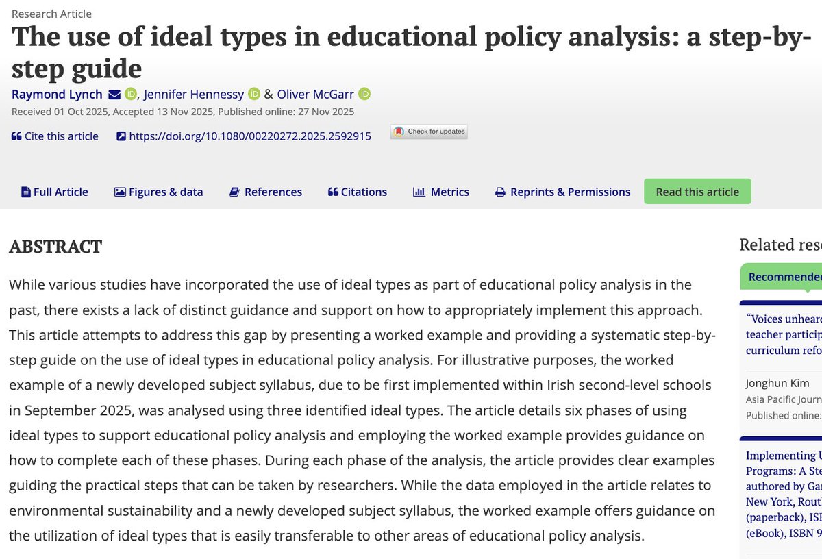 Journal of Curriculum Studies (JCS official) tweet media