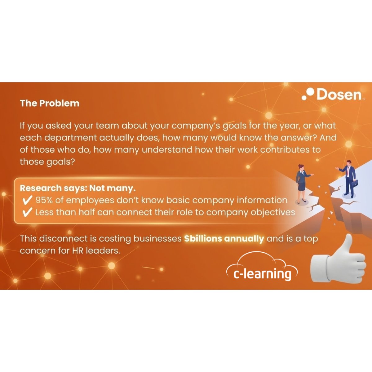 C_learning_net's tweet image. 95% of employees don’t know basic company goals.
No alignment = low performance.
Dosen turns your goals and best practices into gamified learning and mentorship that connects every employee to your strategy.

📅 Book an obligation-free demo now: calendar.app.google/J4QSqWjQn9W271……