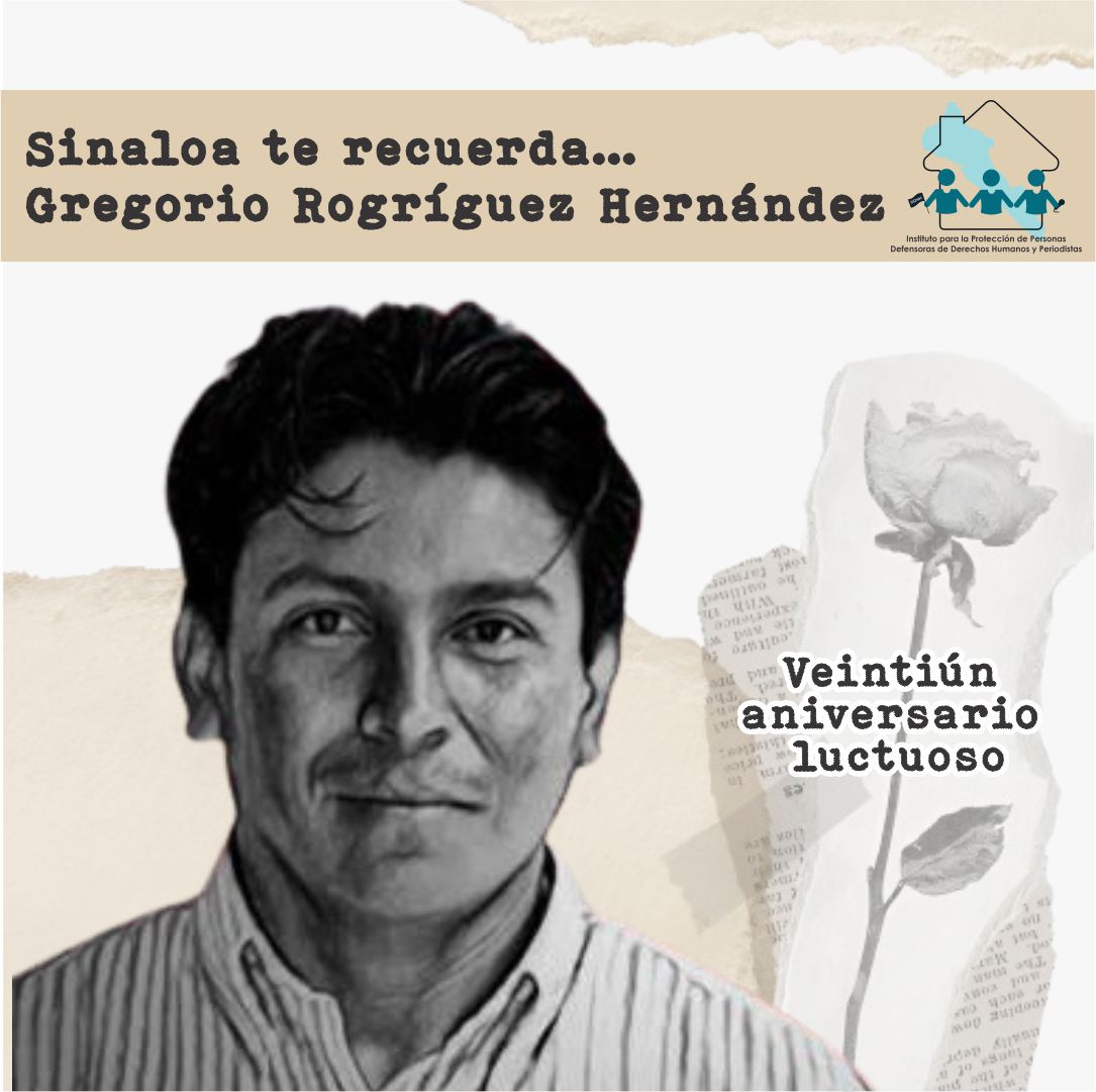 InstitutodePro's tweet image. A 21 años de su partida, recordamos respetuosamente al fotoperiodista sinaloense Gregorio Rodríguez Hernández.