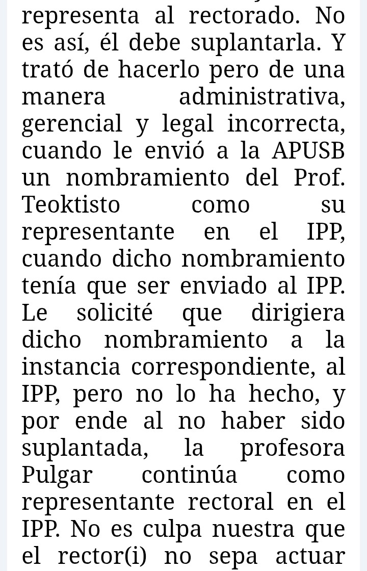 Ante los infundios y agresiones del rector (i) de la USB contra el IPP-USB (parte 1)