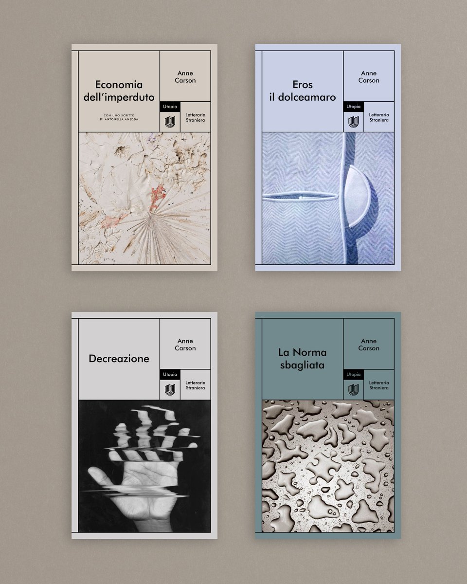 utopiaeditore's tweet image. Attorno alle opere di Anne Carson, fin dal 2020, è nata ed è cresciuta la nostra utopia. Chiudiamo il 2025 con la quarta pubblicazione di questa poetessa, traduttrice, saggista e intellettuale che sta segnando la letteratura mondiale.

#Carson
#utopiaeditore