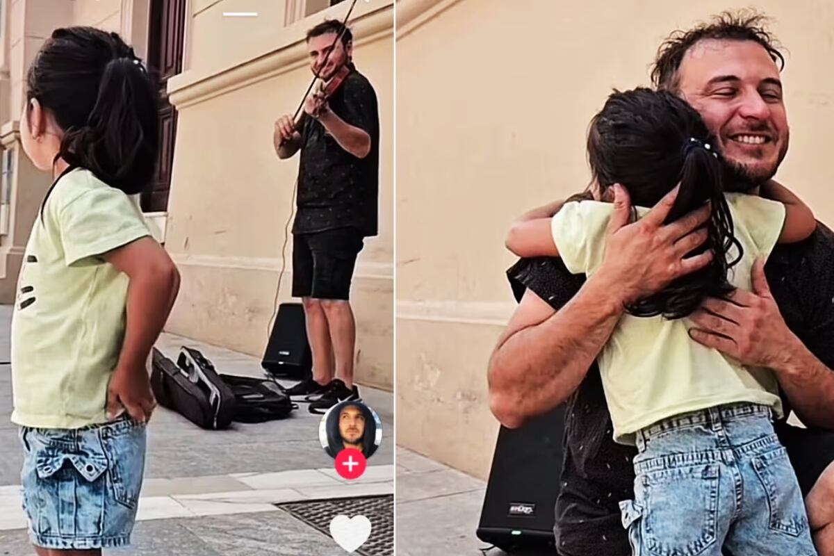 El violinista Alan Díaz y un abrazo que enterneció a las redes en Córdoba: “Fue un puñal al alma” lavoz.com.ar/viral/el-violi…