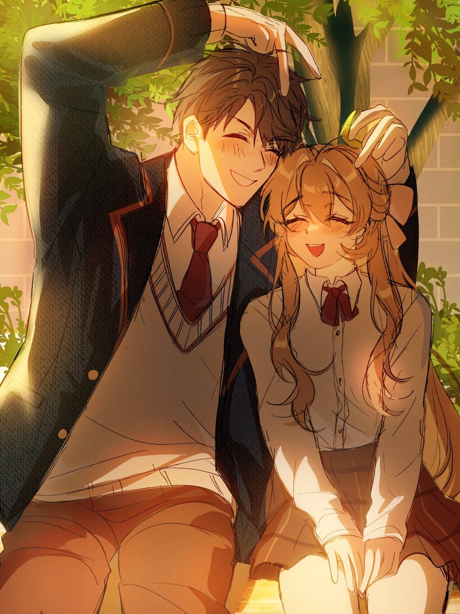 Ginkgo00_'s tweet image. High-school sweethearts 🍎🍏

#Caleb