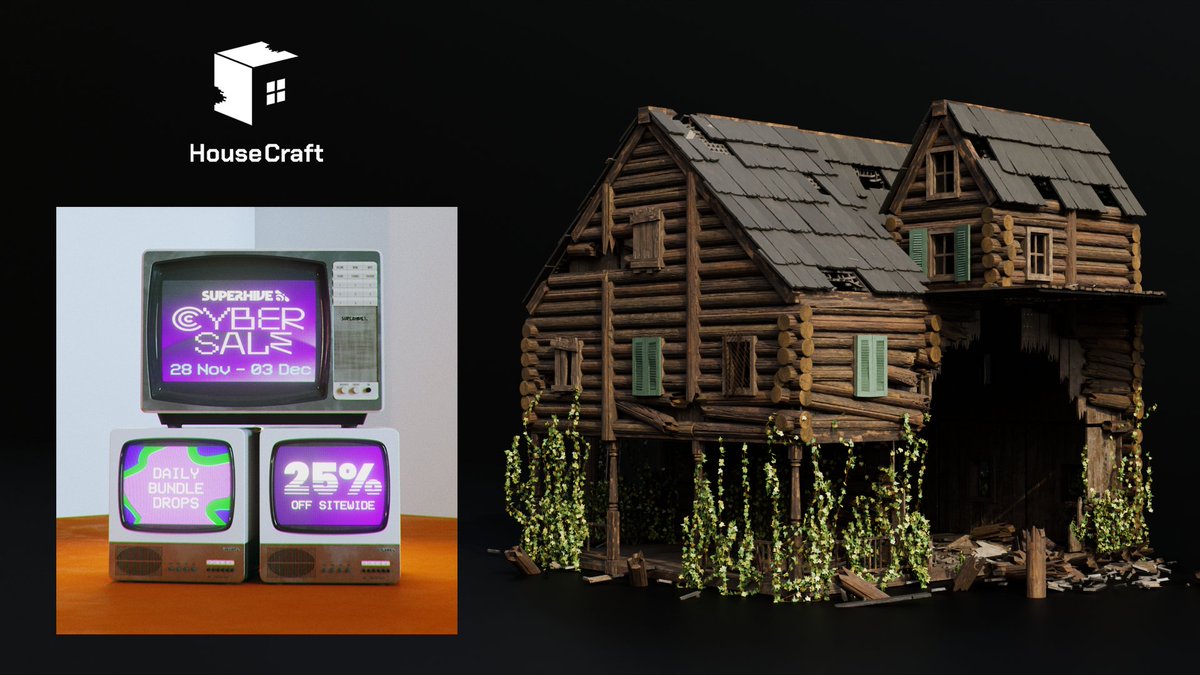 GN_Box's tweet photo. Superhive Cyber Sale is here!

@superhivemarket #geonodes #b3d #Blender3d #procedural #blender #blendercommunity #blendermarket #bcon #superhivemarket

Nov 28 - Dec 3

Enjoy 25% discount on HouseCraft!

More details here:
https://t.co/ATjjpmh0zz https://t.co/uGqMBHhB99