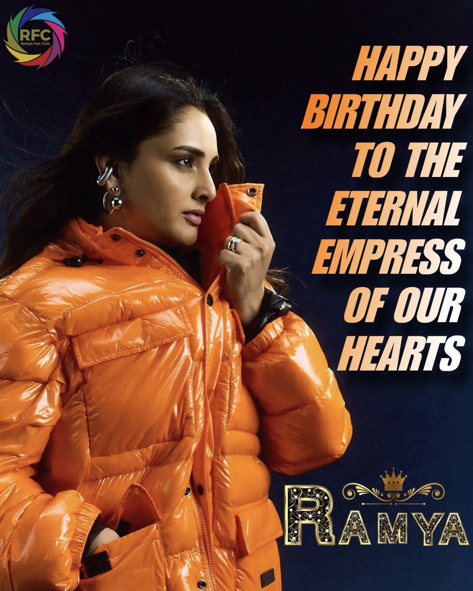 Ramya_FC's tweet photo. Her Queendom ☑️
Her Ruling ☑️
Her Stardom ☑️

For Every Single Day 💥

Happy Birthday To The Eternal Empress @divyaspandana 🔥 

#HappyBirthdayRamya https://t.co/Pbf50QWsvk