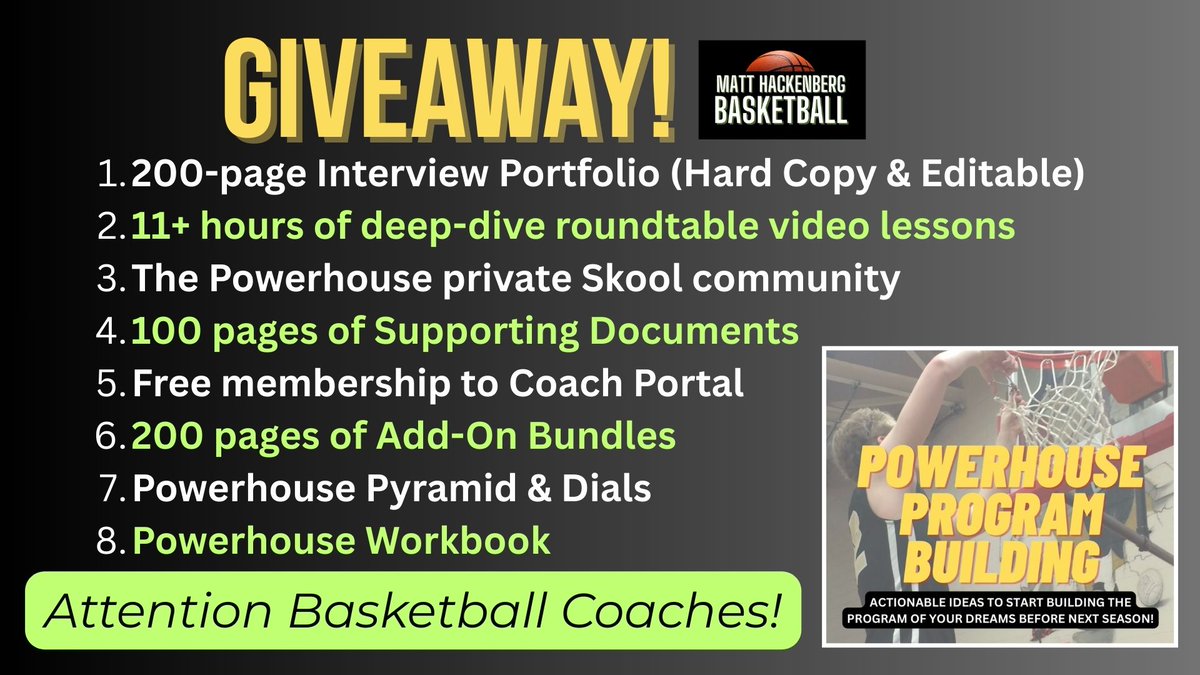 CoachHackGO's tweet image. Comment POWER or REPOST

Be entered to win FREE Powerhouse Program Building

💥 Winner announced TOMORROW @ 8PM EST
📩 I’ll DM to confirm your entry