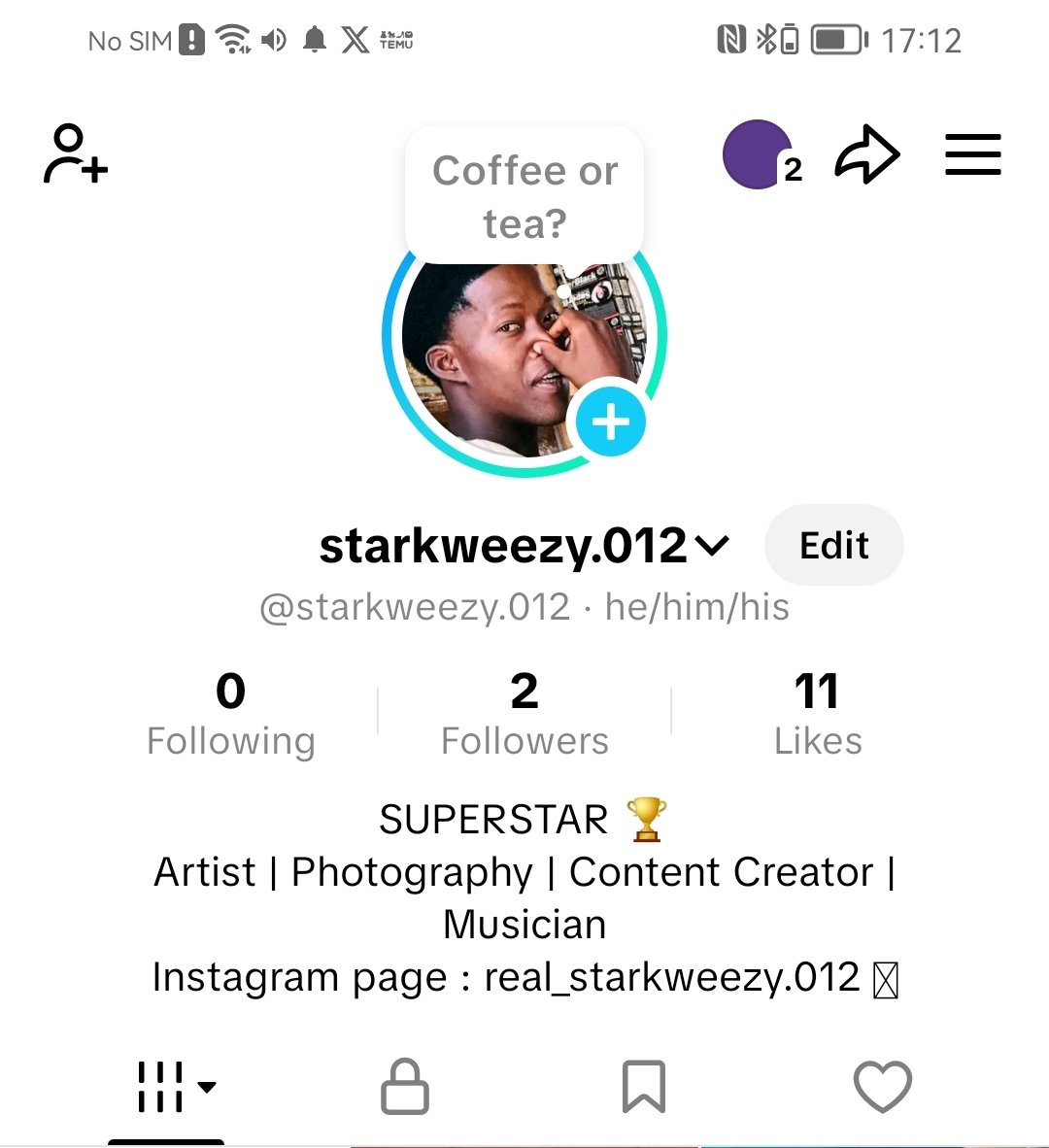 Real_starkweezy's tweet image. Hey guys please follow me on new Tiktok. I’ll follow back.Thank you ❤️

#ContentMonetization #starseverywhereシ