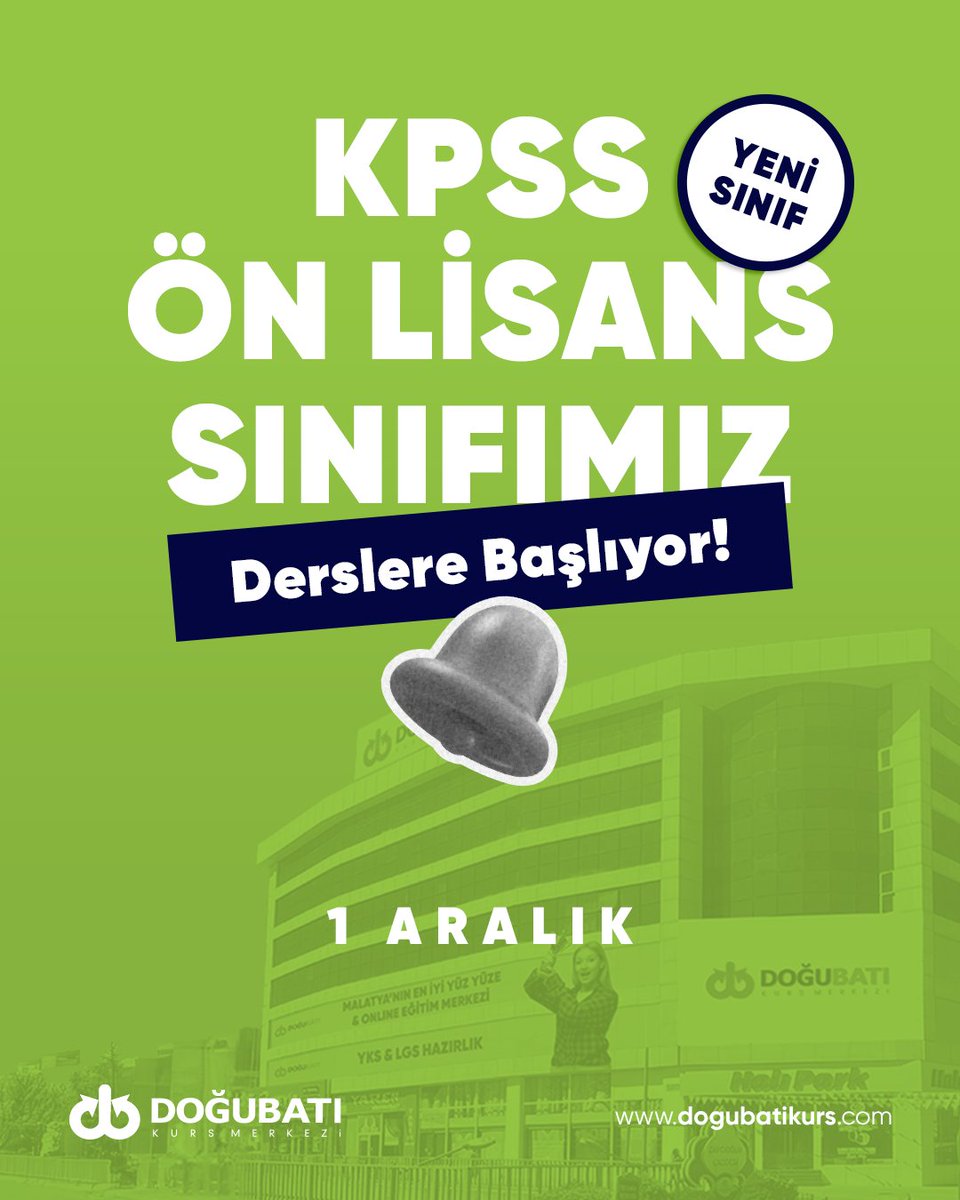 📢 Hazırlık Sürecinde Rotayı Belirleme Zamanı!

📅 1 Aralık’ta Başlıyor!
Yeni KPSS Ön Lisans sınıfımız, tüm sorularının cevabı.

Kontenjanlar sınırlı!
Hayallerini erteleme, bu başlangıcı kaçırma!

📩 Hemen DM’den yaz, detaylı bilgi al ve yerini ayırt!

#doğubatı #kpssönlisans