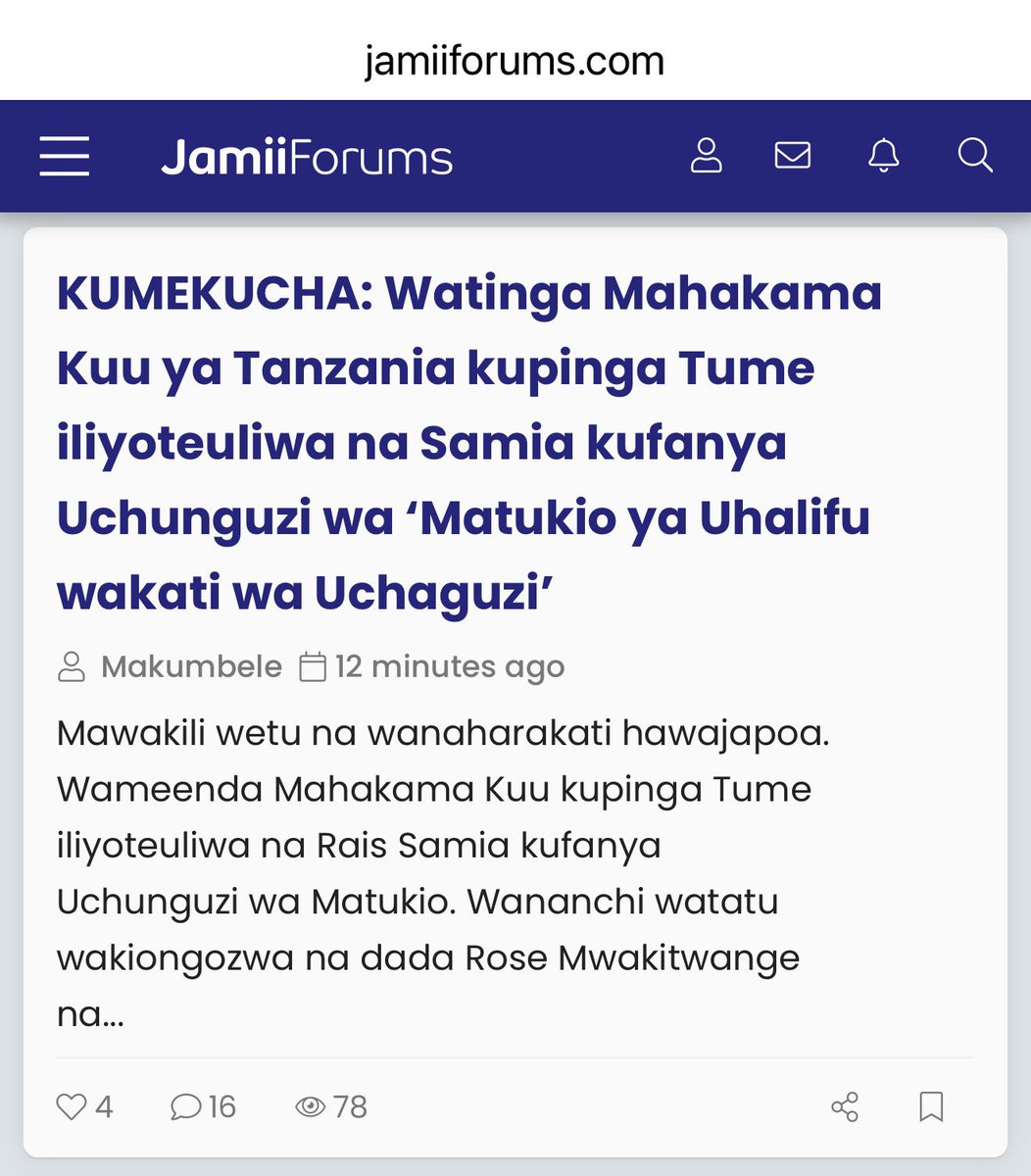 JamiiForums's tweet image. Novemba 28, 2025: Mojawapo ya mijadala inayoendelea leo ndani ya JamiiForums.com 📌