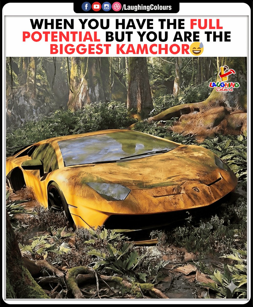 LaughingColours's tweet image. Full power, zero kaam 😂

#FunnyMeme #RelatableHumor #LazyMood #PotentialVsReality #LOL #DailyHumor