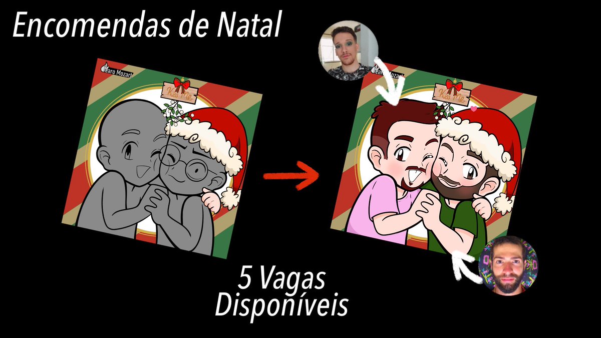 Galera, me sigam, sou ilustrador e estou com encomendas abertas ☺️