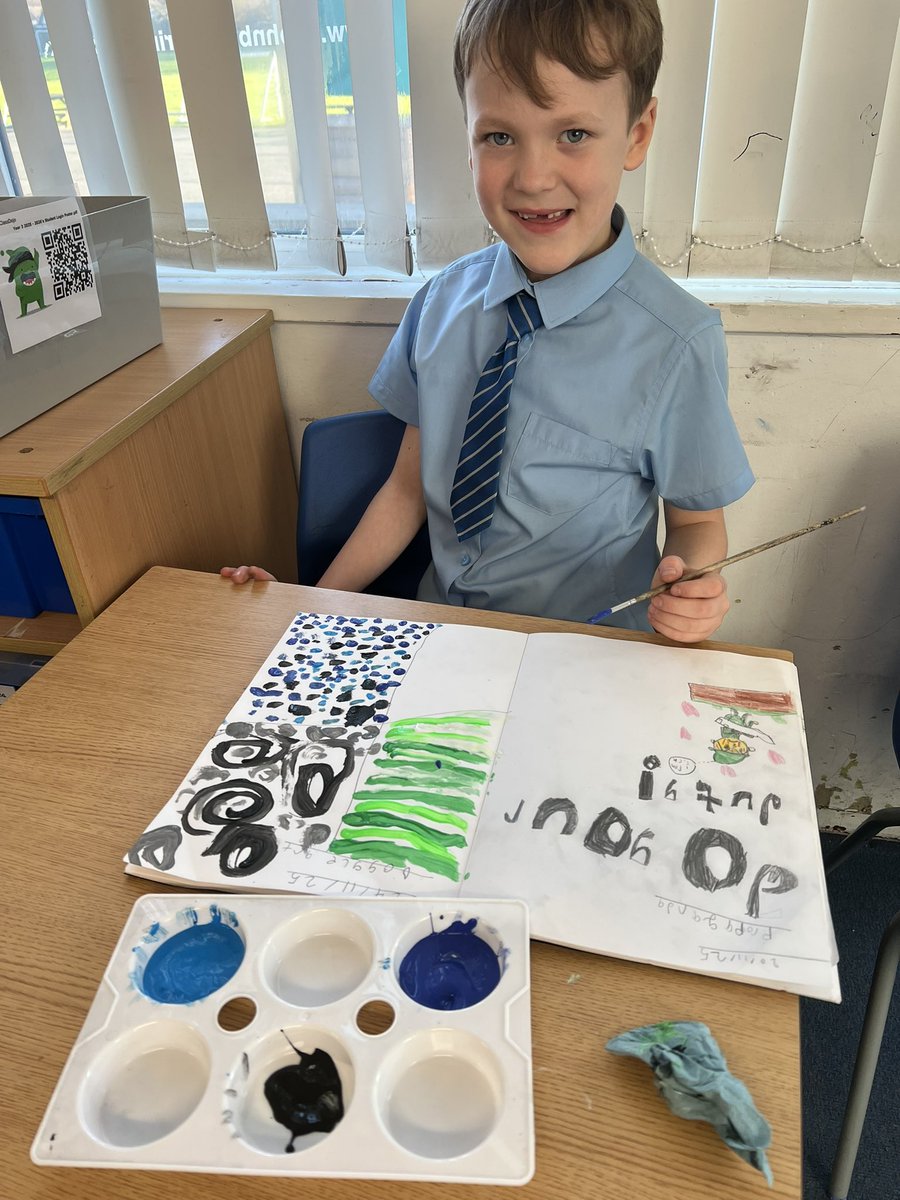 StJBoscoYear3's tweet photo. WW1 dazzle art. Learning about the techniques used in WW1 to throw off the enemy. 🎨 🖌️ 

@StJBoscoPrimary https://t.co/tqru6TtCGB