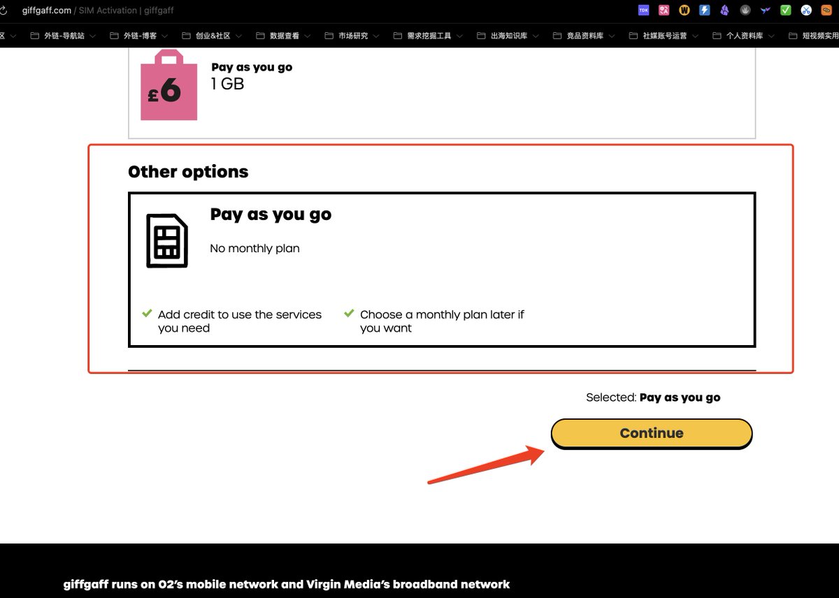 7/28 📫
接下來:
• 接收廣告郵件選擇"否"
• 出現購買套餐頁面,滑到最底部• 選擇"Pay as you go"(按需付費)
• 不要選Goodybag月套餐