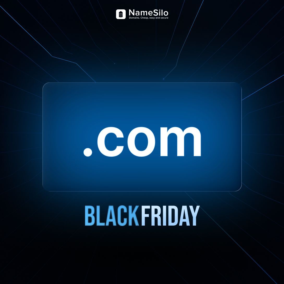 namesilo's tweet image. Make the move with .COM 🌐
Transfer your .COM domain to NameSilo and get 1 extra year added to your expiration date. Easy, fast, and secure — give your domain a fresh start today! 🔗 buff.ly/VLhqwP2 

#dotCOM #DomainTransfer #BlackFriday