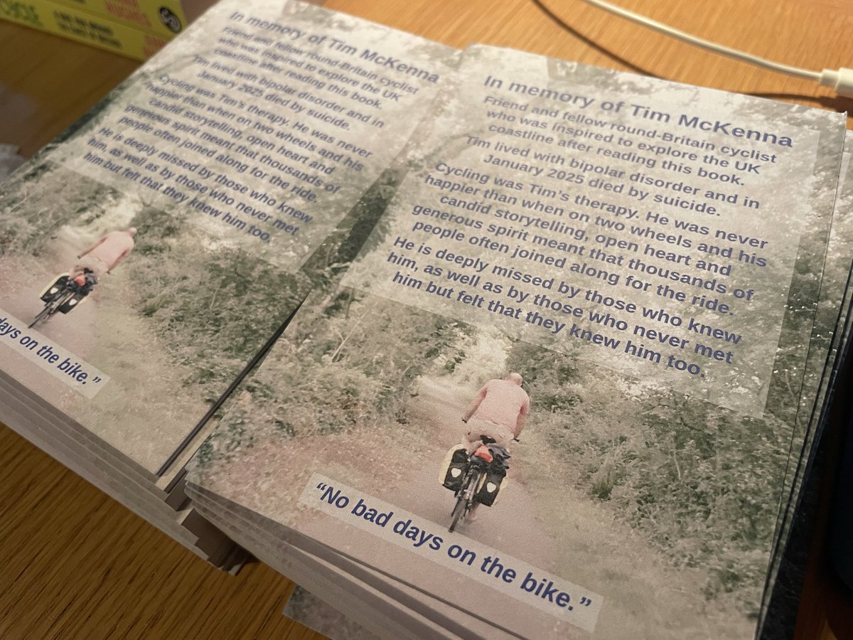 EatSleepCycle's tweet image. Packaging up the first batch of sales of Eat Sleep Cycle now that the inserts in memory of Tim have arrived. 

If you want to buy a copy of the book, you can order it here: docs.google.com/forms/d/e/1FAI…

This is how I met Tim in the first place, because he read my book 🩵